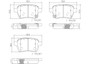 PRIME Ceramic Brake Pad Set for 2014-2020 Fiat (500L) P23156N - diagram