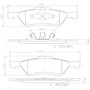 PRIME Ceramic Brake Pad Set for 2005-2012 Ford/Mazda/Mercury (Escape, Tribute, Mariner) P24159N - angled view
