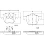 PRIME Ceramic Brake Pad Set for 2004-2019 Mazda/Volvo/Ford (3, S40, Focus, V50) P24061N - diagram