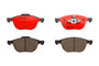 PRIME Ceramic Brake Pad Set for 2004-2019 Mazda/Volvo/Ford (3, S40, Focus, V50) P24061N - top view