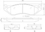 PRIME Ceramic Brake Pad Set for 2002-2006 Dodge (Durango, Ram 1500, Ram 1500 Van) P18026N - diagram