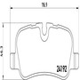 PRIME Low-Met Brake Pad Set for 2005-2013 Land Rover (LR3, Range Rover, Range Rover Sport) P44013 - diagram