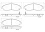 PRIME Ceramic Brake Pad Set for 2014-2025 Acura/Honda (MDX, Pilot, Ridgeline) P28105N - diagram