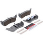 PRIME Ceramic Brake Pad Set for 2002-2010 Ford/Mercury (Explorer, Mountaineer, Explorer Sport Trac) P24068N - angled view