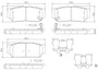 PRIME Ceramic Brake Pad Set for 2003-2009 Kia/Hyundai (Sorento, Sedona, Entourage) P30049N - diagram