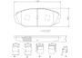PRIME Ceramic Brake Pad Set for 1999-2004 Acura/Honda (MDX, Odyssey) P28049N - diagram
