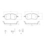 PRIME Ceramic Brake Pad Set for 2021-2024 Land Rover/Jaguar (Range Rover Evoque, Discovery Sport, E-Pace) P36038N - diagram