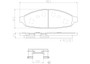 PRIME Ceramic Brake Pad Set for 2003-2011 Ford/Lincoln/Mercury (Crown Victoria, Town Car, Grand Marquis, Marauder) P24128N - diagram