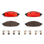 PRIME Ceramic Brake Pad Set for 2003-2011 Ford/Lincoln/Mercury (Crown Victoria, Town Car, Grand Marquis, Marauder) P24128N - alternate view