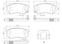 PRIME Ceramic Brake Pad Set for 2002-2013 Hyundai/Kia (Sonata, Tiburon, Optima, Magentis) P30018N - diagram