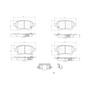 PRIME Ceramic Brake Pad Set for 2020-2025 Jeep (Gladiator, Wrangler) P37029N - diagram