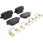PRIME Low-Met Brake Pad Set for 2010-2013 Land Rover (Range Rover, Range Rover Sport) P44025 - angled view