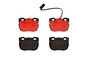 PRIME Ceramic Brake Pad Set for 1990-1998 Land Rover (Discovery, Range Rover) P44004N - top view