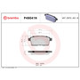 PRIME Ceramic Brake Pad Set for 2007-2015 Mazda/Lincoln/Ford (CX-7, MKX, Edge, CX-9) P49041N - diagram