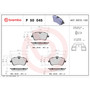 PRIME Low-Met Brake Pad Set for 2001-2011 Mercedes-Benz (C230, C240, C320, CLK320) P50045 - diagram