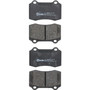 PRIME Low-Met Brake Pad Set for 1998-2007 Jaguar/Volvo (Vanden Plas, XJ8, XJR, S-Type) P36020 - kit contents