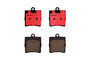PRIME Ceramic Brake Pad Set for 1998-2011 Mercedes-Benz/Chrysler (C230, C240, SLK230, SLK320) P50025N - top view