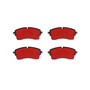 PRIME Ceramic Brake Pad Set for 2018-2024 Land Rover/Jaguar (Discovery, Range Rover Evoque, E-Pace, Range Rover Sport) P44028N - back view
