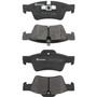PRIME Low-Met Brake Pad Set for 2005-2018 Mercedes-Benz (G55 AMG, ML350, ML500, R350) P50064 - kit contents