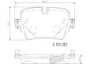 PRIME Ceramic Brake Pad Set for 2014-2023 Jaguar (F-Type, XJR, XJ, XJR575) P36033N - diagram