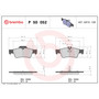 PRIME Low-Met Brake Pad Set for 2003-2018 Mercedes-Benz (CL500, E320, E500, S430) P50052 - diagram