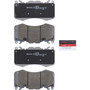 PRIME Ceramic Brake Pad Set for 2010-2025 Land Rover (Range Rover, Range Rover Sport, Discovery, Defender 110) P44023N - kit contents