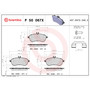 XTRA Low-Met Disc Brake Pad Set for 2008-2015 Mercedes-Benz (C300, C230, C250, SLK250) P50067X - diagram