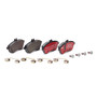 XTRA Low-Met Disc Brake Pad Set for 2008-2015 Mercedes-Benz (C300, C230, C250, SLK250) P50067X - angled view