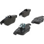 PRIME Low-Met Brake Pad Set for 2008-2017 Mercedes-Benz (C300, C350, GLK350, E350) P50068 - angled view