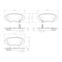 PRIME Ceramic Brake Pad Set for 2014-2018 Mazda (3, 3 Sport) P49049N - diagram