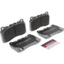 PRIME Ceramic Brake Pad Set for 2003-2021 Mitsubishi/Subaru/Buick (Lancer, Impreza, Regal, XTS) P54039N - angled view