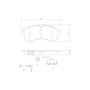 PRIME Ceramic Brake Pad Set for 2007-2020 Dodge/Mercedes-Benz (Sprinter 3500, Sprinter 2500, Sprinter 1500, Sprinter 4500) P50059N - diagram