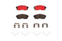 PRIME Ceramic Brake Pad Set for 1993-2019 Nissan/INFINITI/Suzuki (Altima, G20, Maxima, I30) P56021N - top view