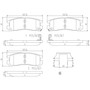 PRIME Ceramic Brake Pad Set for 1988-2012 Chrysler/Dodge/Eagle (Sebring, Avenger, Stealth, Stratus) P54012N - diagram