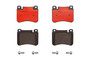 PRIME Ceramic Brake Pad Set for 2004-2011 Mercedes-Benz (C230, C240, C320, CLK350) P50073N - front view