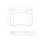 PRIME Ceramic Brake Pad Set for 2004-2011 Mercedes-Benz (C230, C240, C320, CLK350) P50073N - diagram