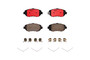 PRIME Ceramic Brake Pad Set for 1986-2010 Lexus/Toyota (GS300, GS400, GS430, IS300) P83037N - front view