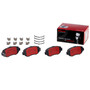 PRIME Ceramic Brake Pad Set for 1986-2010 Lexus/Toyota (GS300, GS400, GS430, IS300) P83037N - kit contents