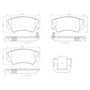 PRIME Ceramic Brake Pad Set for 2010-2017 Chevrolet/Saab/Buick (Camaro, 9-5, Caprice, LaCrosse) P59055N - diagram