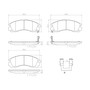 PRIME Ceramic Brake Pad Set for 1991-2014 Dodge/Eagle/Plymouth (Stealth, Talon, Laser, 3000GT) P54017N - diagram