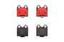PRIME Ceramic Brake Pad Set for 1998-2010 Lexus (GS300, GS400, GS430, IS300) P83045N - top view