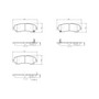 PRIME Ceramic Brake Pad Set for 2017-2024 Nissan (TITAN, TITAN XD) P56132N - diagram