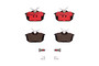PRIME Ceramic Brake Pad Set for 2000-2004 Volvo (S40, V40) P54023N - top view