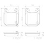 PRIME Ceramic Brake Pad Set for 2003-2020 Nissan/Mitsubishi/INFINITI (350Z, Lancer, G35, Impreza) P56048N - diagram