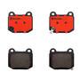 PRIME Ceramic Brake Pad Set for 2003-2020 Nissan/Mitsubishi/INFINITI (350Z, Lancer, G35, Impreza) P56048N - alternate view