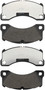 PRIME Low-Met Brake Pad Set for 2010-2022 Porsche/Volkswagen/Audi (Panamera, Cayenne, Touareg, Macan) P65021 - kit contents