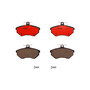 PRIME Ceramic Brake Pad Set for 1990-2002 Volkswagen (Passat, Cabrio, Golf, Jetta) P85015N - front view