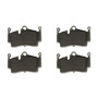 PRIME Ceramic Brake Pad Set for 2005-2023 Porsche (Boxster, Cayman, 718 Boxster, 718 Cayman) P65028N - front view