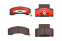 PRIME Ceramic Brake Pad Set for 1990-2002 Dodge/Chevrolet/GMC (Ram 2500, Ram 3500, C3500, Express 3500) P59061N - top view