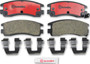 PRIME Ceramic Brake Pad Set for 1991-2010 Buick/Cadillac/Chevrolet (LeSabre, Park Avenue, Regal, Rendezvous) P59027N - angled view